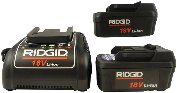 Set of 2 18V Advanced Lithium Batteries & 1 Charger (230V)