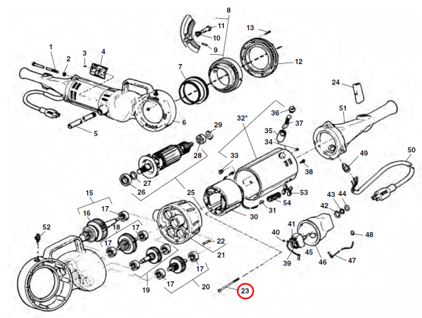 RIDGID 44555 -  Motor / Body Screw - Image 2