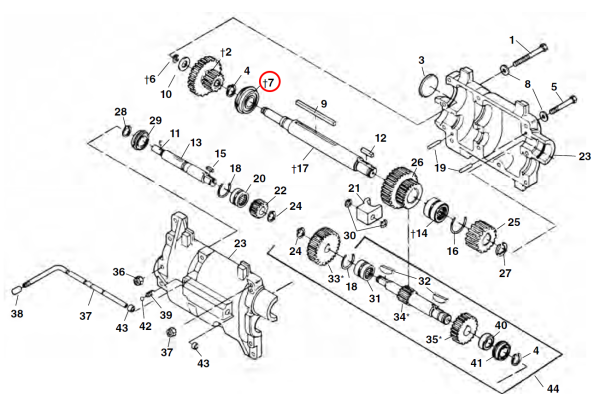 RIDGID 26417 -  Gearbox Rear Output Bearing - Image 2