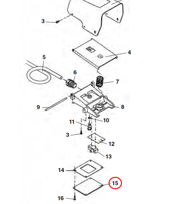 RIDGID 54362 -  Footswitch Bottom Cover - Image 2