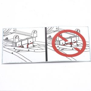 RIDGID 43916 -  Folding Stand Warning Decal