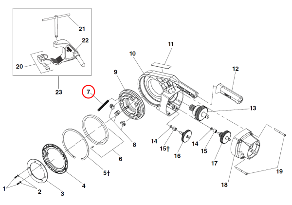 RIDGID 47053 -  Face Gear Compression Spring - Image 2