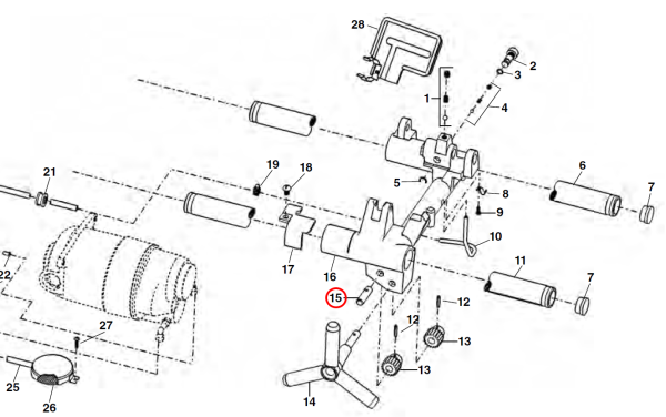 RIDGID 35187 -  Carriage Pinnion Idler Shaft - Image 2