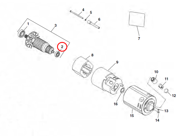 RIDGID 44760 -  Amature Bearing - Image 2