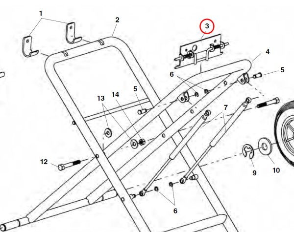 RIDGID 70817 -  Folding Stand Front Bracket