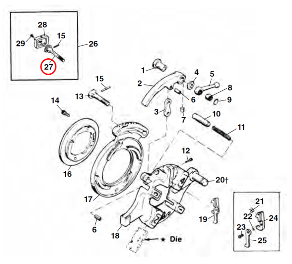 RIDGID 46722 -  Die Head Gauge Plate Bolt - Image 2