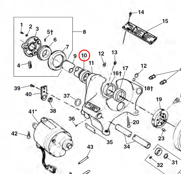 RIDGID 45335 -  Rear Bearing - Image 2