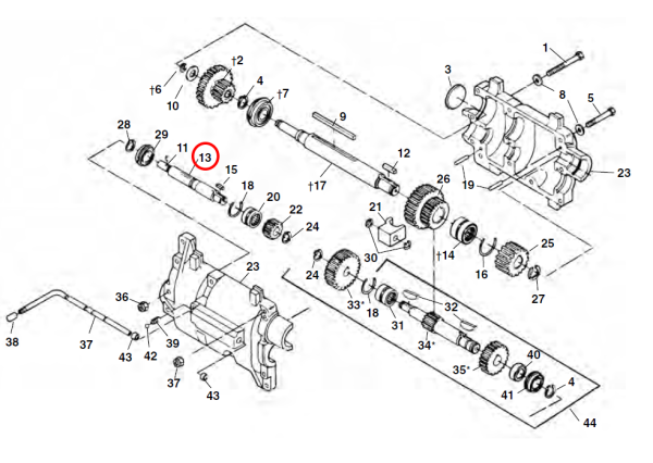 RIDGID 26902 -  Input Shaft Assembly for Gearbox - Image 2