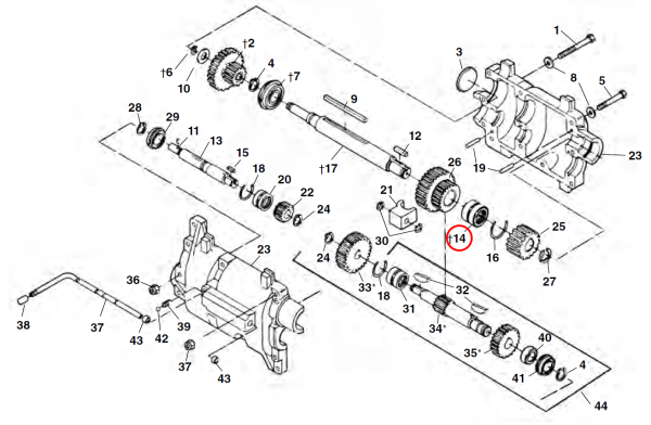 RIDGID 26427 -  Gearbox Front Output Bearing - Image 2