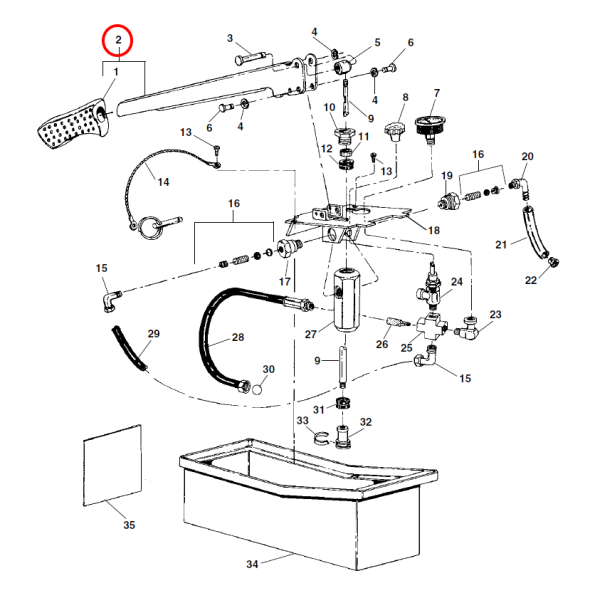 RIDGID 51217 - HANDLE W/GRIP 1450