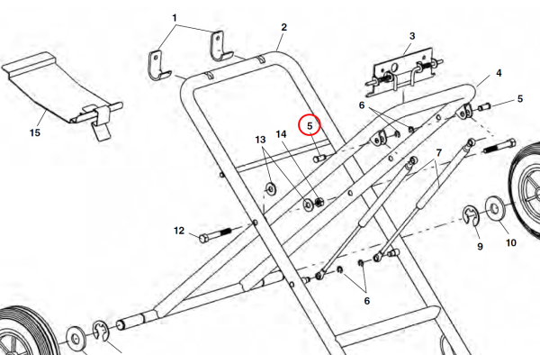 RIDGID 43946 -  Folding Stand Gas Strut Retaining Pin - Image 2