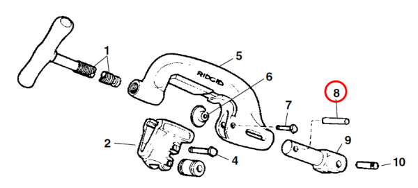 RIDGID 45435 -  Pipe Cutter Retaining Pin - Image 2