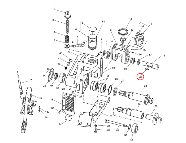 RIDGID 27002 - Upper Roll Shaft Key - Image 2