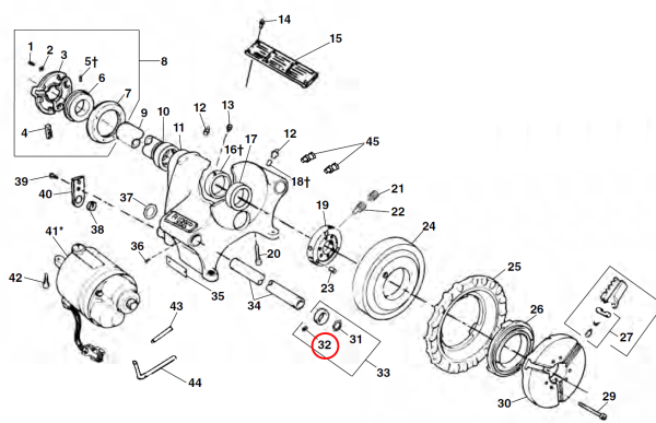 RIDGID 46050 -  Support Arm Grub Screw - Image 2