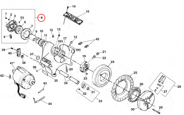 RIDGID 44165 -  Rear Centering Head (Complete) - Image 2