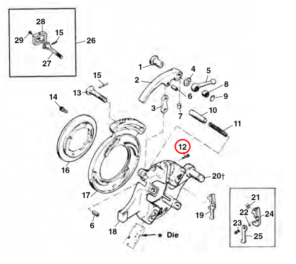 RIDGID 44290 -  Die Head Trigger Assembly Screw - Image 2