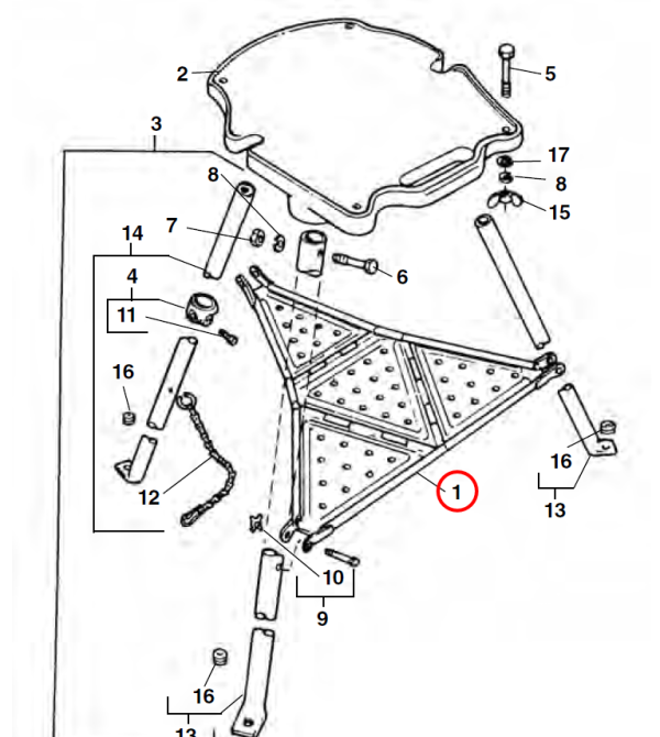 RIDGID 43475 -  Folding Stand Tray for 300 Machine (1206) - Image 2