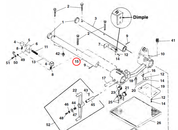 RIDGID 49977 -  Front Carriage Rail - Image 2