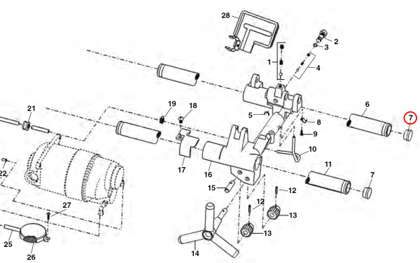 RIDGID 35162 -  Carriage Rail End Plug - Image 2