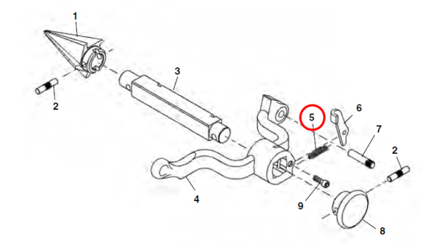 RIDGID 44700 -  Pipe reamer Latch Spring - Image 2