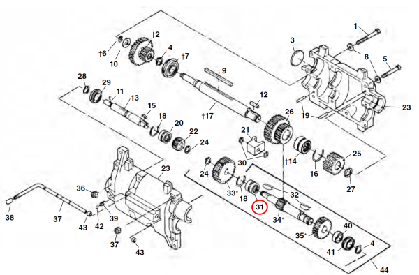 RIDGID 26397 -  Rear Gearbox Bearing - Image 2