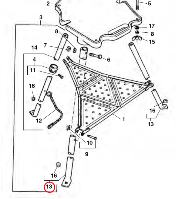 RIDGID 45325 -  Front Stand Leg - Image 2