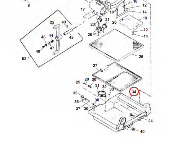 RIDGID 26847 -  Oil / Swarf Pan Hanger Assembly - Image 2