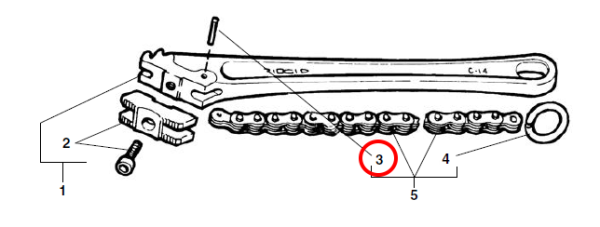 RIDGID 32580 - E3900 PIN FOR C- 24 CHAIN WRENCH - Image 2