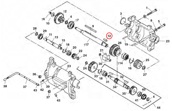 RIDGID 26457 -  Output Pinnion Key - Image 2