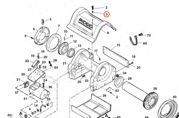 RIDGID 41592 -  Upper Cowel Washer - Image 2