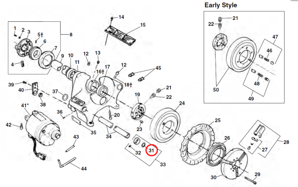 RIDGID 44720 -  Carriage Arm Octogon Snap Ring - Image 2