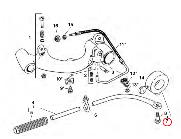 RIDGID 46215 -  Carriage Lever / Support Arm Collar Assembly - Image 2