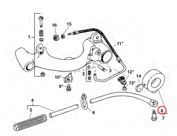 RIDGID 46210 -  Carriage Lever Shoulder Bolt - Image 2