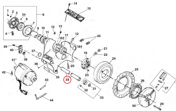 RIDGID 44425 -  Carriage Support Arm - Image 2