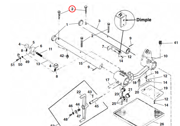 RIDGID 40167 -  Rear Rail Screw - Image 2