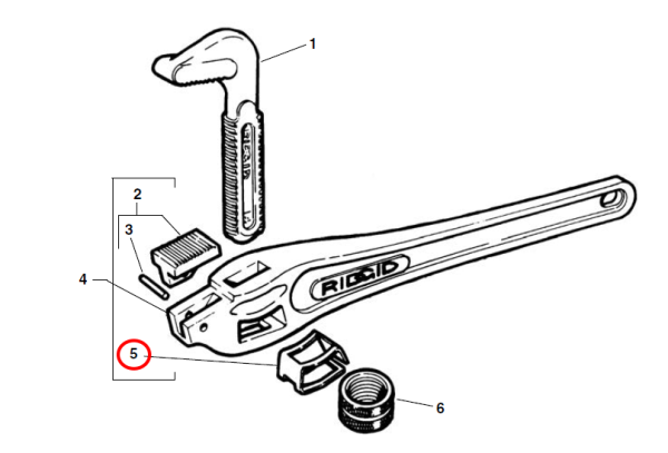 RIDGID 32485 - OFFSET WRENCH - E239 SPRING-14 - Image 2