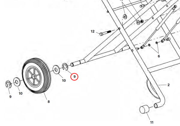 RIDGID 43856 -  Folding Stand Retaining Ring - Image 2