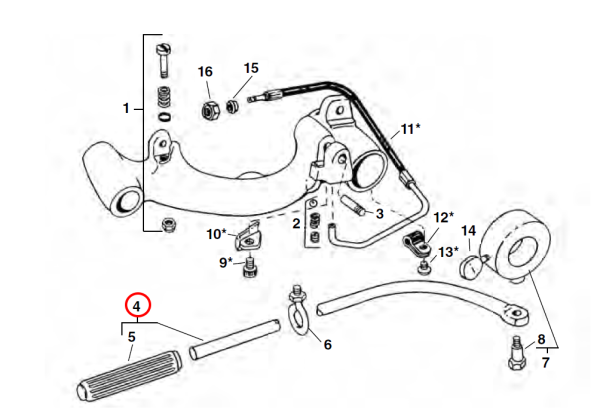 RIDGID 43400 -  Carriage Lever Arm - Image 2