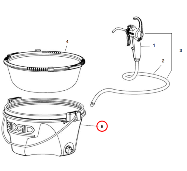 RIDGID 15373 -  418 Bucket Assembly - Image 2