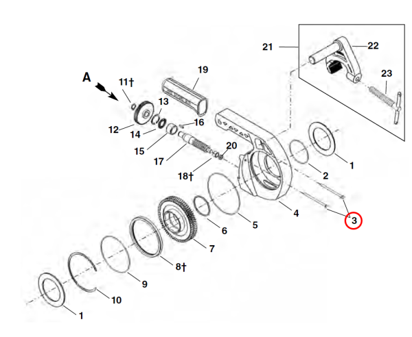 RIDGID 34412 -  Gear Box Screw - Image 2