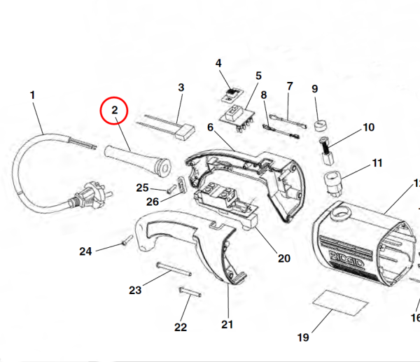 RIDGID 45658 -  Cable Strain Relief