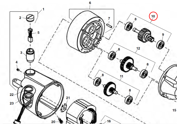 RIDGID 45370 -  Motor Drive Gear - Image 2