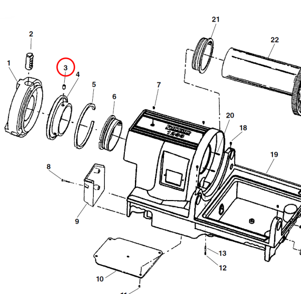 RIDGID 61247 - Spiral Pin  for 1233 Machine - Image 2