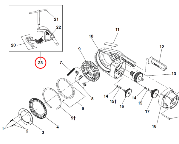 RIDGID 45928 - Support Arm Assy for 690-I Machine - Image 2
