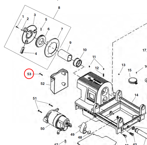 RIDGID 54532 - Motor Cover Screw For 1233 Machine - Image 2