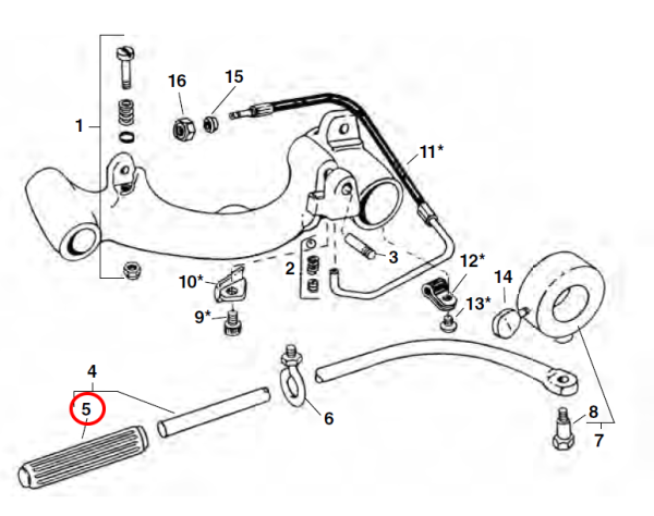 RIDGID 46235 - Hand Grip for 300 Machine Carriage Lever - Image 2