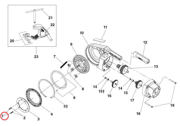 RIDGID 47068 -  Lock Plate Screw