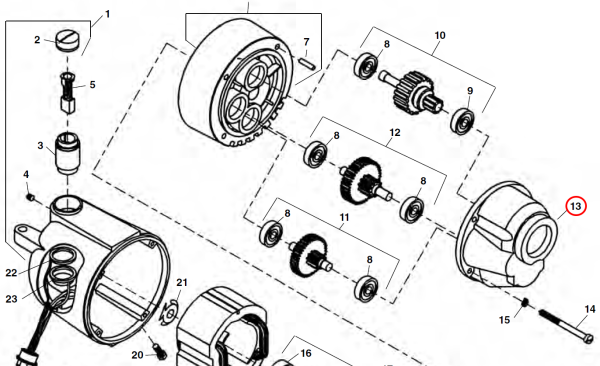 RIDGID 42875 -  Motor Gear Housing - Image 2