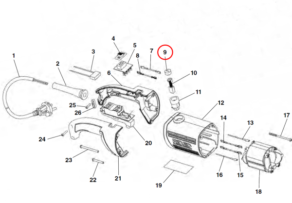 RIDGID 45598 -  Carbon Brush Cap - Image 2