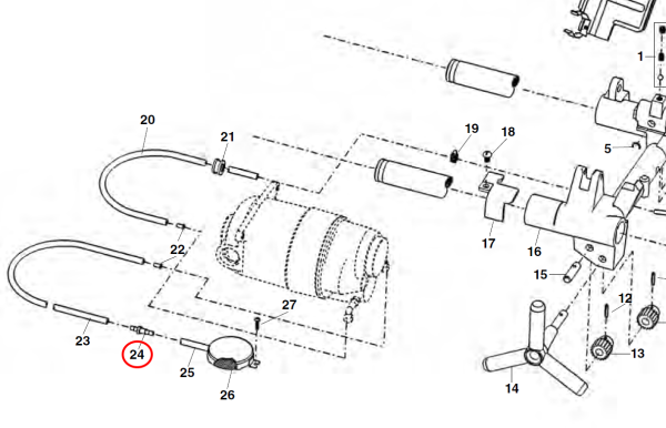RIDGID 54142 -  Oil Intake Line  Bulkhead Fitting - Image 2